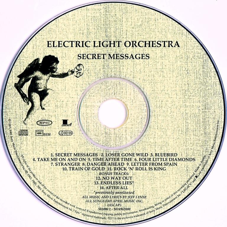 Electric Light Orchestra (ELO) Secret Messages (1983/Remastered 2001