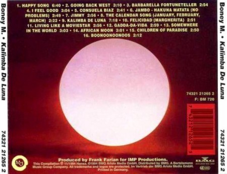 Boney M. - Kalimba De Luna (Maxi-Singl, 1984/1994)
