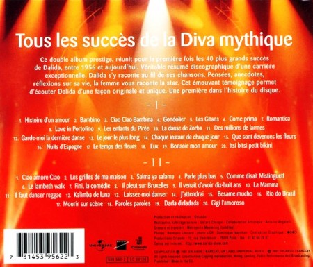 Dalida - 40 Succes En Or (2 CD, 1997/2001 Remastered)