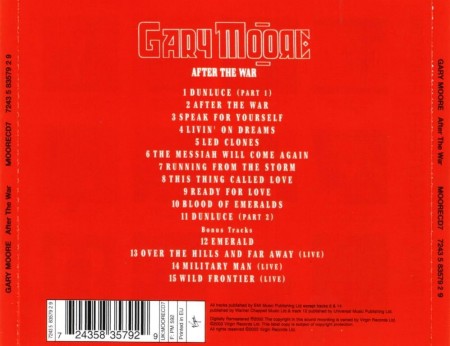 Gary Moore - After The War (1989) FLAC & MP3